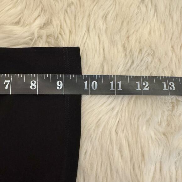 Michael Kors Black Grommet Short Sleeve Lace Up Top Medium - Picture 8 of 9